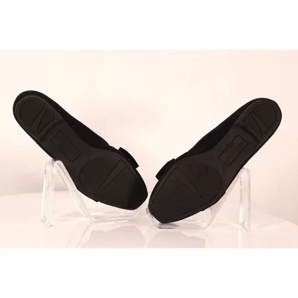 Christian Siriano by women's Black Suede Bow Loafers Flats Size 6.5 - Picture 8 of 8